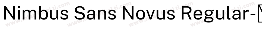 Nimbus Sans Novus Regular字体转换